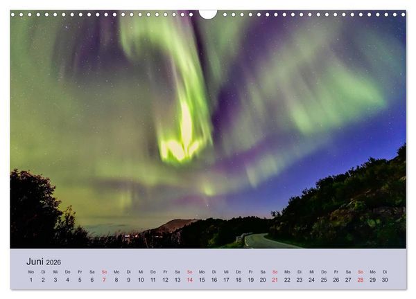 Produktbild: Norwegen - Mythos Nordlichter (Wandkalender 2026 DIN A3 quer), CALVENDO Monatskalender