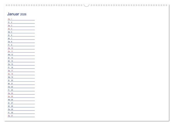 Produktbild: Farbiger Bastelkalender (Wandkalender 2026 DIN A2 quer), CALVENDO Monatskalender