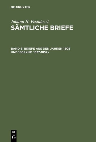 Produktbild: Briefe aus den Jahren 1808 und 1809 (Nr. 1337-1852)