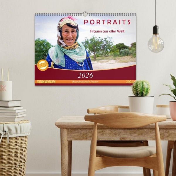 Produktbild: PORTRAITS - Frauen aus aller Welt (Wandkalender 2026 DIN A3 quer), CALVENDO Monatskalender