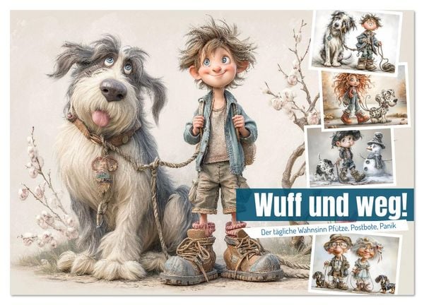 Produktbild: Wuff und weg! (Wandkalender 2026 DIN A4 quer), CALVENDO Monatskalender