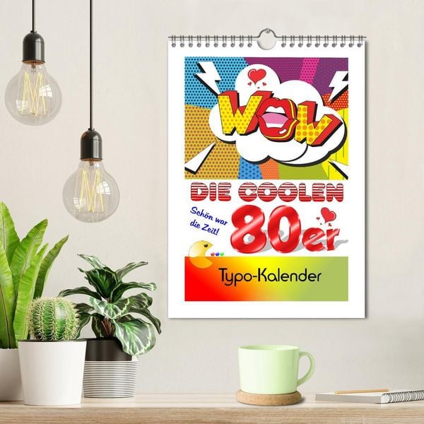 Produktbild: Die coolen 80er. Sch&ouml;n war die Zeit! (Wandkalender 2026 DIN A4 hoch), CALVENDO Monatskalender