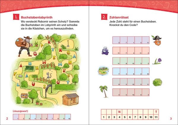 Produktbild: Lesel&ouml;wen R&auml;tsel-Rallye f&uuml;r Erstleser - 1. Klasse (Hellblau)