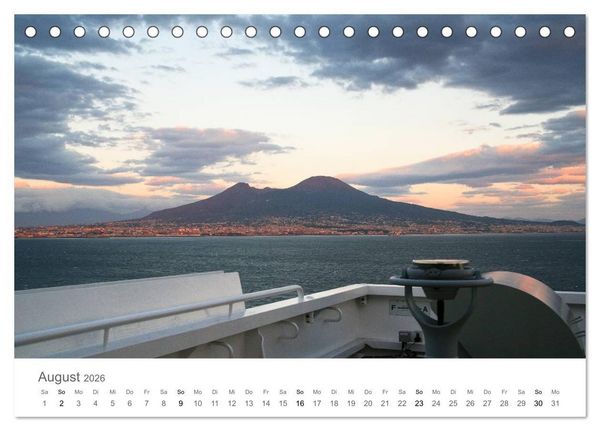 Produktbild: Faszination Schifffahrt &ndash; An Bord um die Welt (Tischkalender 2026 DIN A5 quer), CALVENDO Monatskalender
