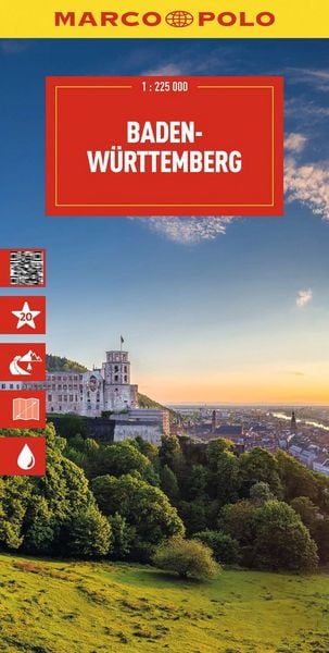 Produktbild: MARCO POLO Reisekarte Deutschland 11 Baden-W&uuml;rttemberg 1:225.000
