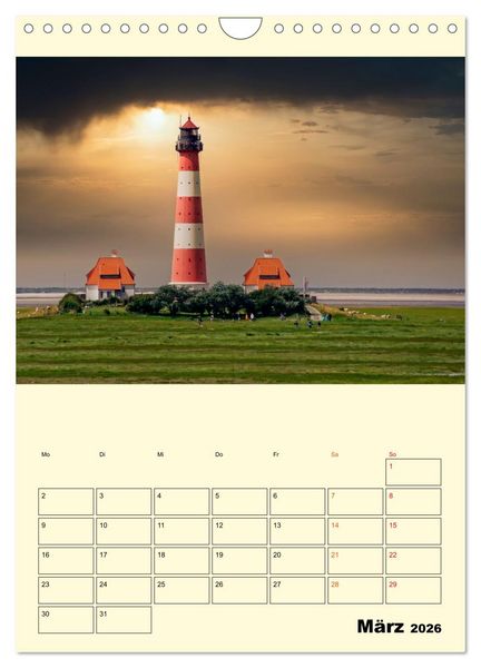 Produktbild: Meine geliebte Nordsee (Wandkalender 2026 DIN A4 hoch), CALVENDO Monatskalender