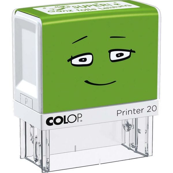 Produktbild: COLOP NIO School Motivations-Stempel, SUPER - ganz tolle Leistung, Abdruckfarbe smooth green, 38 x 14mm