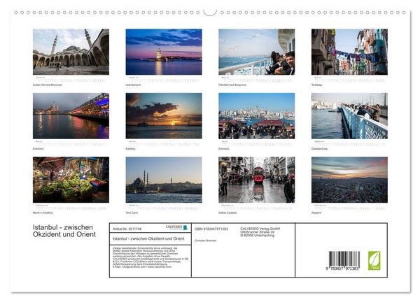 Produktbild: Istanbul - zwischen Okzident und Orient (hochwertiger Premium Wandkalender 2026 DIN A2 quer), Kunstdruck in Hochglanz