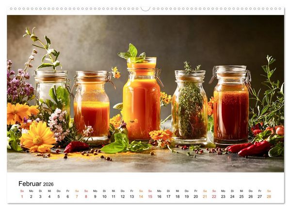 Produktbild: K&uuml;chenkalender Glaswerk (hochwertiger Premium Wandkalender 2026 DIN A2 quer), Kunstdruck in Hochglanz
