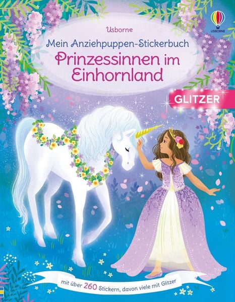Mein Anziehpuppen-Stickerbuch: Prinzessinnen im Einhornland, Taschenbuch von Fiona Watt, Usborne, 978-1-03-570516-0