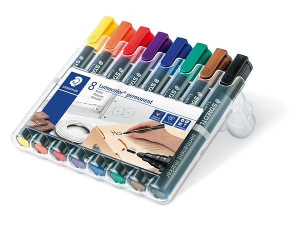 Produktbild: STAEDTLER Permanent Marker Lumocolor 8er Set