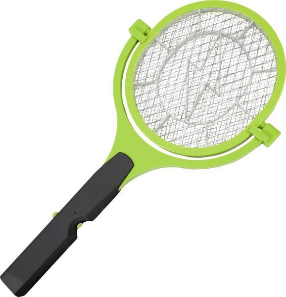 Produktbild: Gardigo Fly Swatter 90&deg; Bzzz 25164 Fliegenklatsche Stromgitter (L x B x H) 445 x 228 x 28 mm Schwarz, Gr&uuml;n 1 St.
