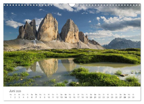 Produktbild: Die Sch&ouml;nheit der Alpen (Wandkalender 2026 DIN A3 quer), CALVENDO Monatskalender
