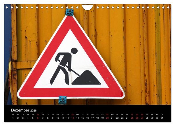 Produktbild: Baustellen (Wandkalender 2026 DIN A4 quer), CALVENDO Monatskalender