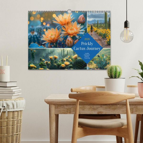 Produktbild: Prickly Cactus Journey (Wall Calendar 2026 DIN A3 landscape), CALVENDO 12 Month Wall Calendar