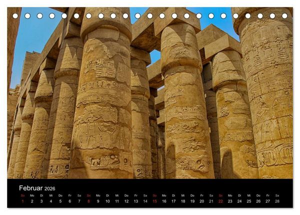 Produktbild: Luxor in Bildern - Auf den Spuren des antiken &Auml;gypten in Theben Ost und Theben West (Tischkalender 2026 DIN A5 quer), CALVENDO Monatskalender