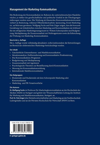 Produktbild: Management der Marketing-Kommunikation