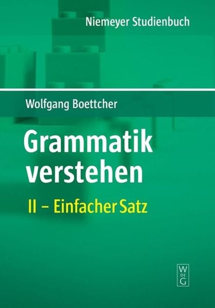 Produktbild: Wolfgang Boettcher: Grammatik verstehen / Einfacher Satz