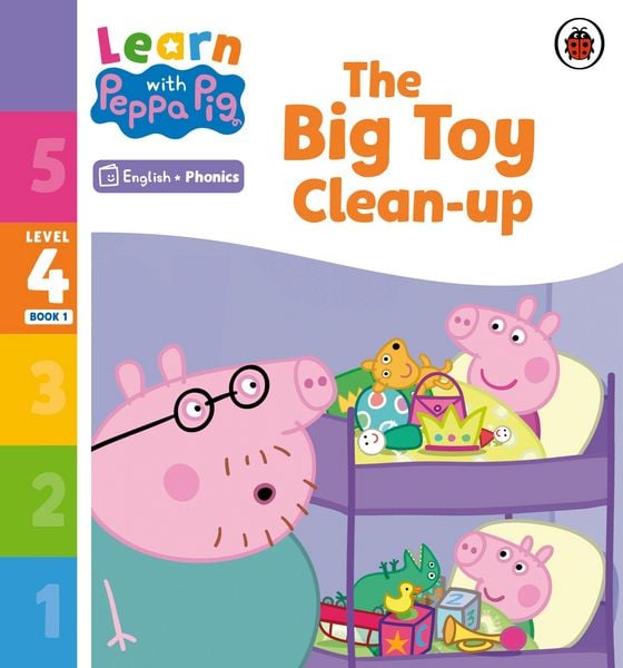 Produktbild: Learn with Peppa Phonics Level 4 Book 1 - The Big Toy Clean-up (Phonics Reader)