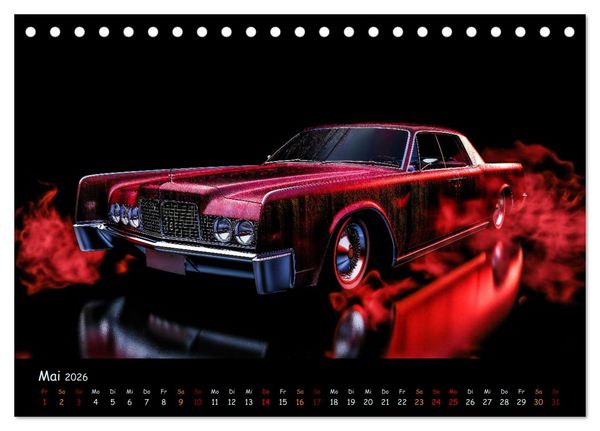 Produktbild: Surreale Oldtimer (Tischkalender 2026 DIN A5 quer), CALVENDO Monatskalender