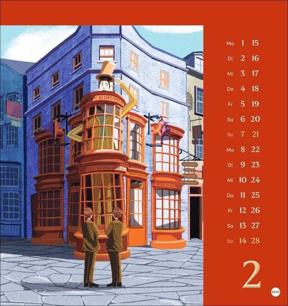 Produktbild: Harry Potter Postkartenkalender 2027