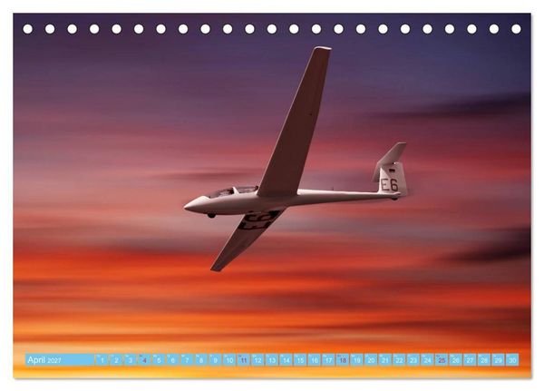 Produktbild: Segelflug - Den Traum vom Fliegen erf&uuml;llen (Tischkalender 2027 DIN A5 quer), CALVENDO Monatskalender
