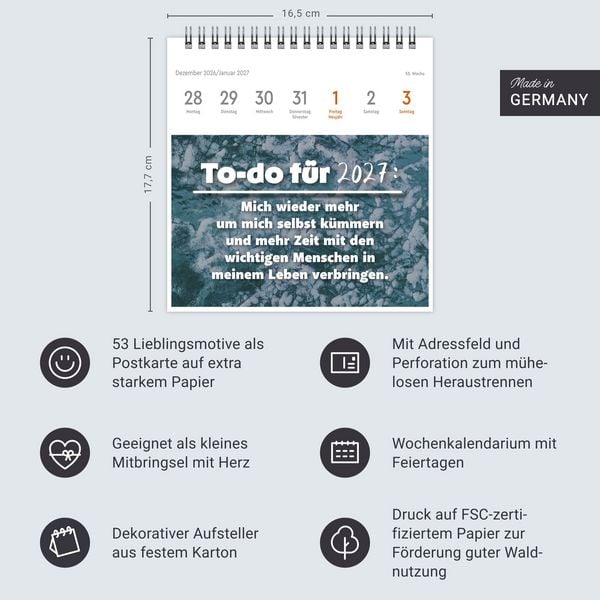 Produktbild: Visual Statements Premium-Postkartenkalender 2027