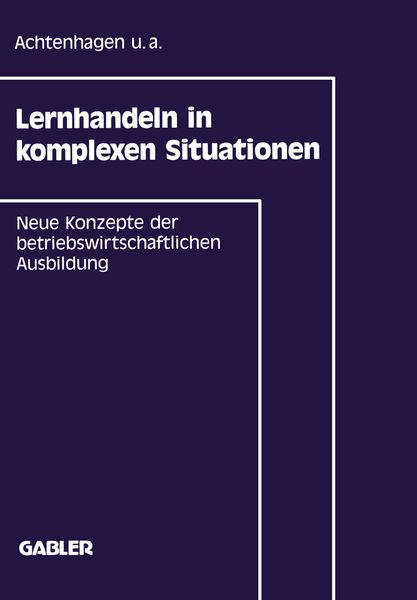 Produktbild: Lernhandeln in komplexen Situationen