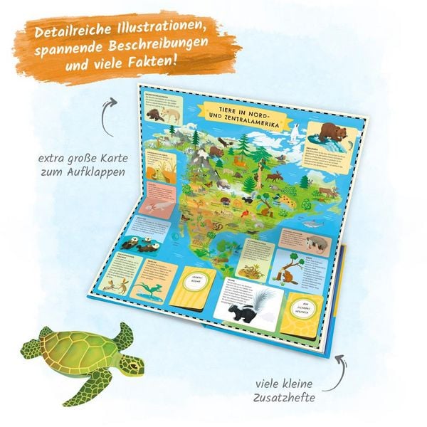 Produktbild: Tr&ouml;tsch Kinderatlas Das gro&szlig;e Entdeckerbuch Atlas der Tiere