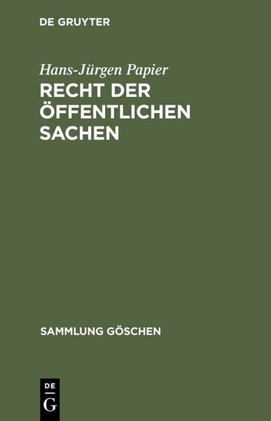 Produktbild: Recht der &ouml;ffentlichen Sachen