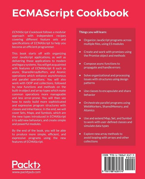 Produktbild: ECMAScript Cookbook