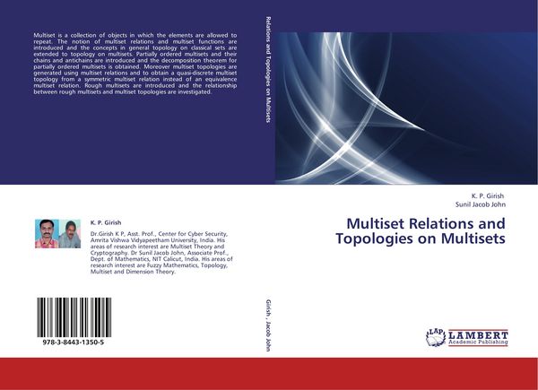 Produktbild: Multiset Relations and Topologies on Multisets
