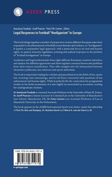 Produktbild: Legal Responses to Football Hooliganism in Europe