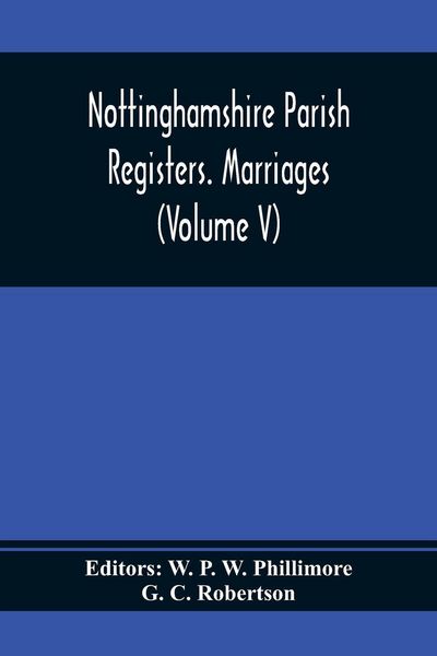 Produktbild: Nottinghamshire Parish Registers. Marriages (Volume V)