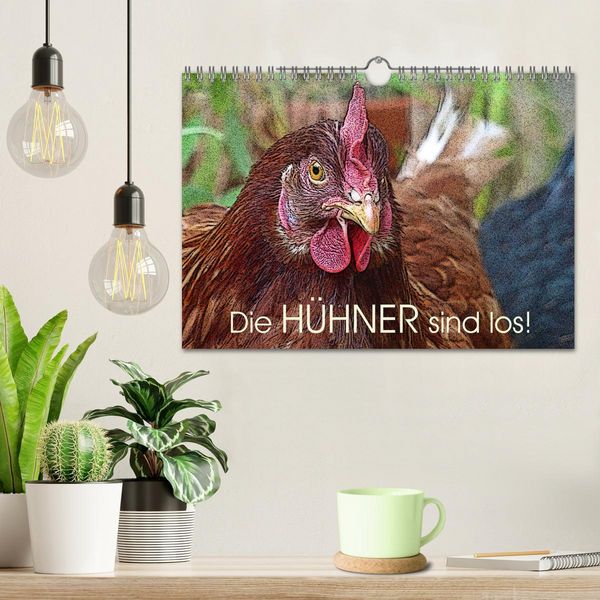 Produktbild: Die H&uuml;hner sind los! (Wandkalender 2026 DIN A4 quer), CALVENDO Monatskalender
