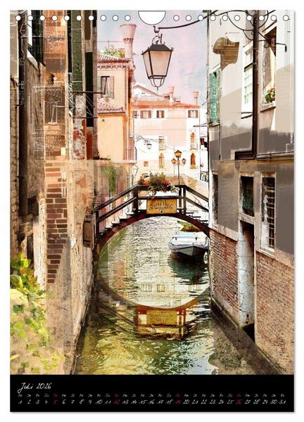 Produktbild: Venezia 2026 Stadt der Tr&auml;ume (Wandkalender 2026 DIN A4 hoch), CALVENDO Monatskalender