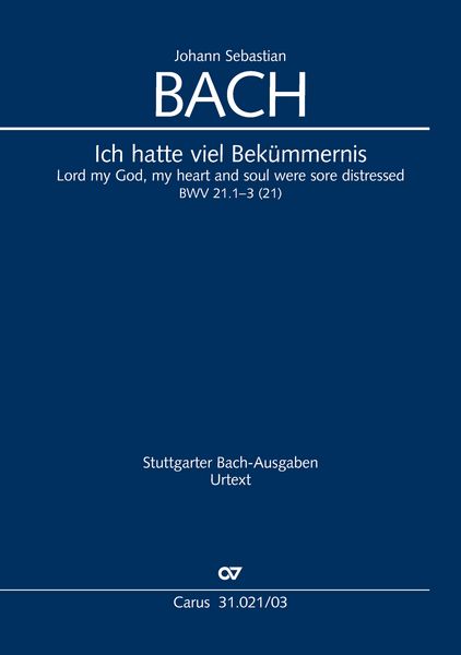 Produktbild: Ich hatte viel Bek&uuml;mmernis (Klavierauszug)