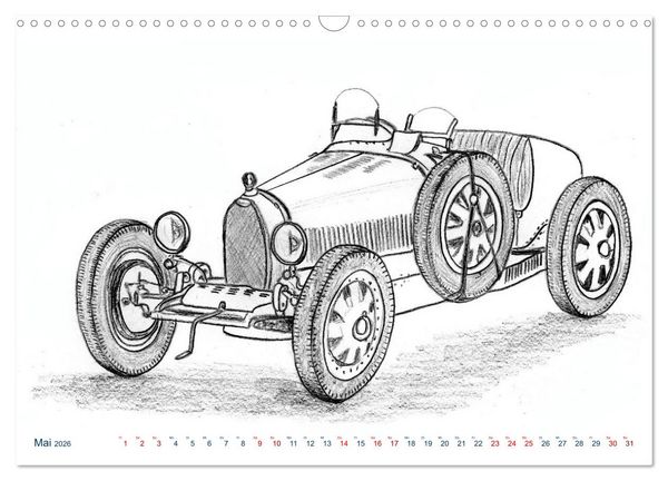 Produktbild: Vintage Sports Cars (Wandkalender 2026 DIN A3 quer), CALVENDO Monatskalender