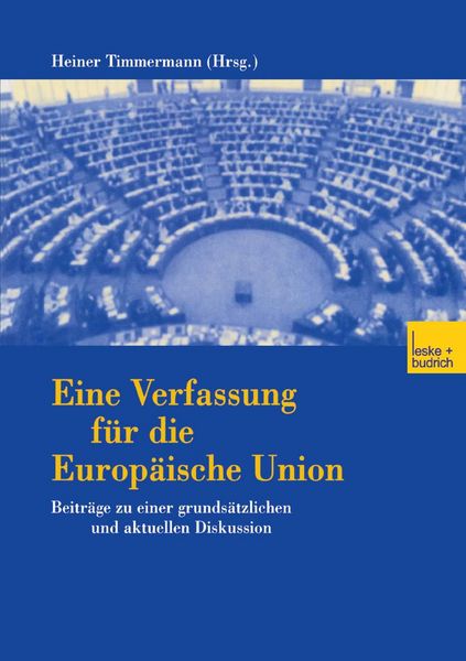 Produktbild: Eine Verfassung f&uuml;r die Europ&auml;ische Union