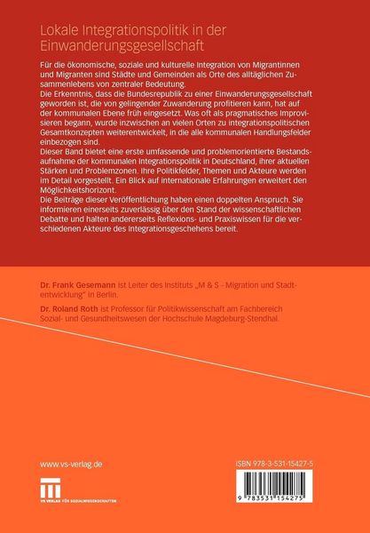 Produktbild: Lokale Integrationspolitik in der Einwanderungsgesellschaft