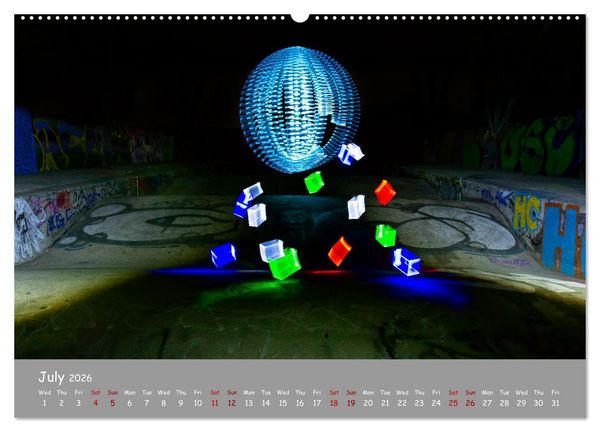 Produktbild: Light is Life and Fun (Wall Calendar 2026 DIN A2 landscape), CALVENDO 12 Month Wall Calendar