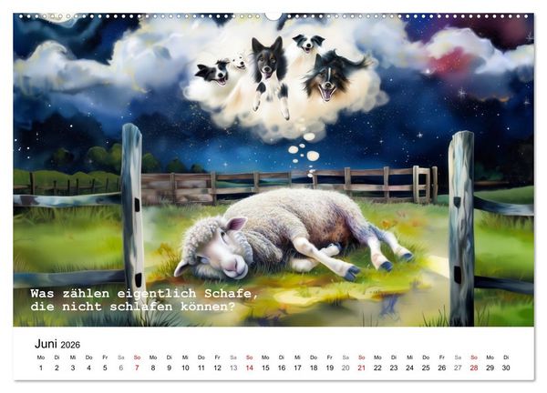 Produktbild: Lustige und paradoxe Fragen (Wandkalender 2026 DIN A2 quer), CALVENDO Monatskalender