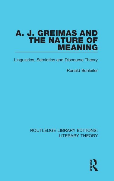 Produktbild: A. J. Greimas and the Nature of Meaning