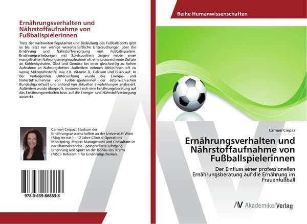Produktbild: Ern&auml;hrungsverhalten und N&auml;hrstoffaufnahme von Fu&szlig;ballspielerinnen