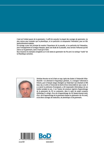 Produktbild: Prosodie, intonation et Grammaire