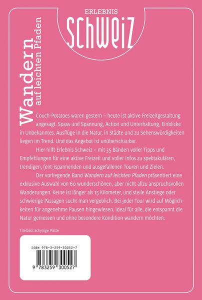 Produktbild: K&uuml;mmerly+Frey Erlebnis Schweiz Auf leichten Pfaden &ndash; Wanderf&uuml;hrer