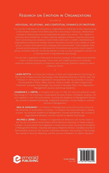 Produktbild: Individual, Relational, and Contextual Dynamics of Emotions