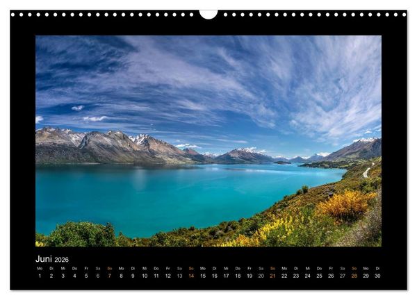 Produktbild: Neuseeland - Wunderwelt der Natur (Wandkalender 2026 DIN A3 quer), CALVENDO Monatskalender