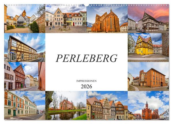 Produktbild: Perleberg Impressionen (Wandkalender 2026 DIN A2 quer), CALVENDO Monatskalender