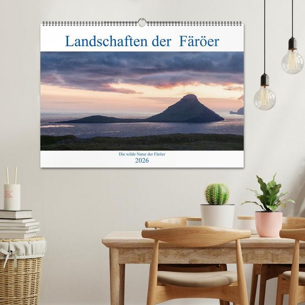 Produktbild: Landschaften Der F&auml;r&ouml;er (Wandkalender 2026 DIN A2 quer), CALVENDO Monatskalender